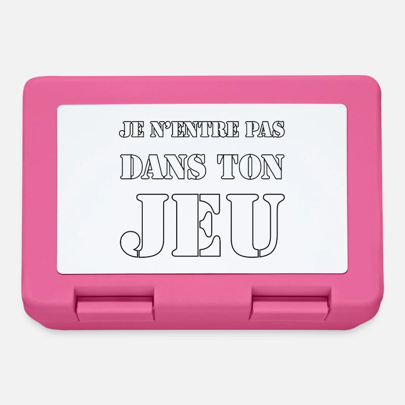 I DON'T PLAY YOUR GAME. - Lunchbox - pink