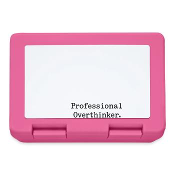 Professional OVERTHINKER Minimalist - Brotdose - Pink - Vorne