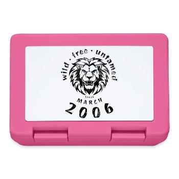 Wild, free & untamed since 03/2006 - Lunchbox - pink - Front