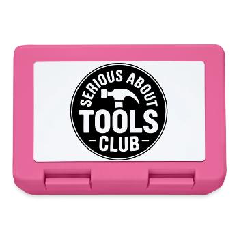 Handwerker Werkzeuge Serious about tools club - Brotdose - Pink - Vorne