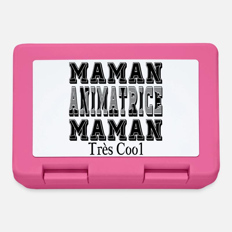 Maman Animatrice Maman Très Cool - Boîte à goûter - rose