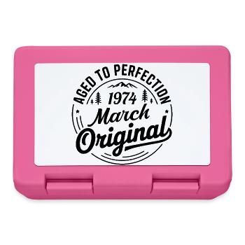 März 1974 – Legende der Gipfel und Berge - Brotdose - Pink - Vorne