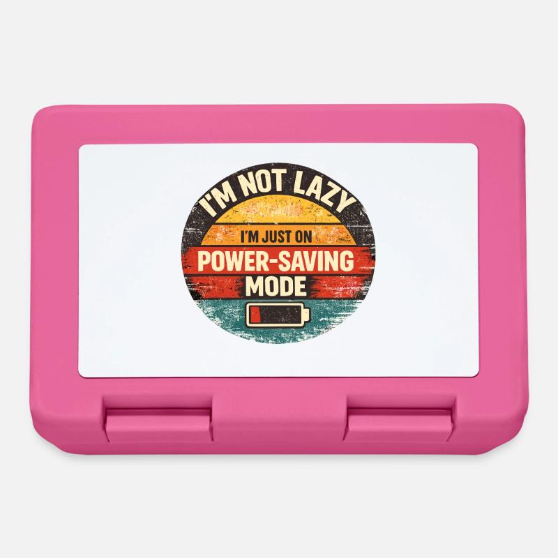 Power-Saving Mode Spruch - Brotdose - Pink