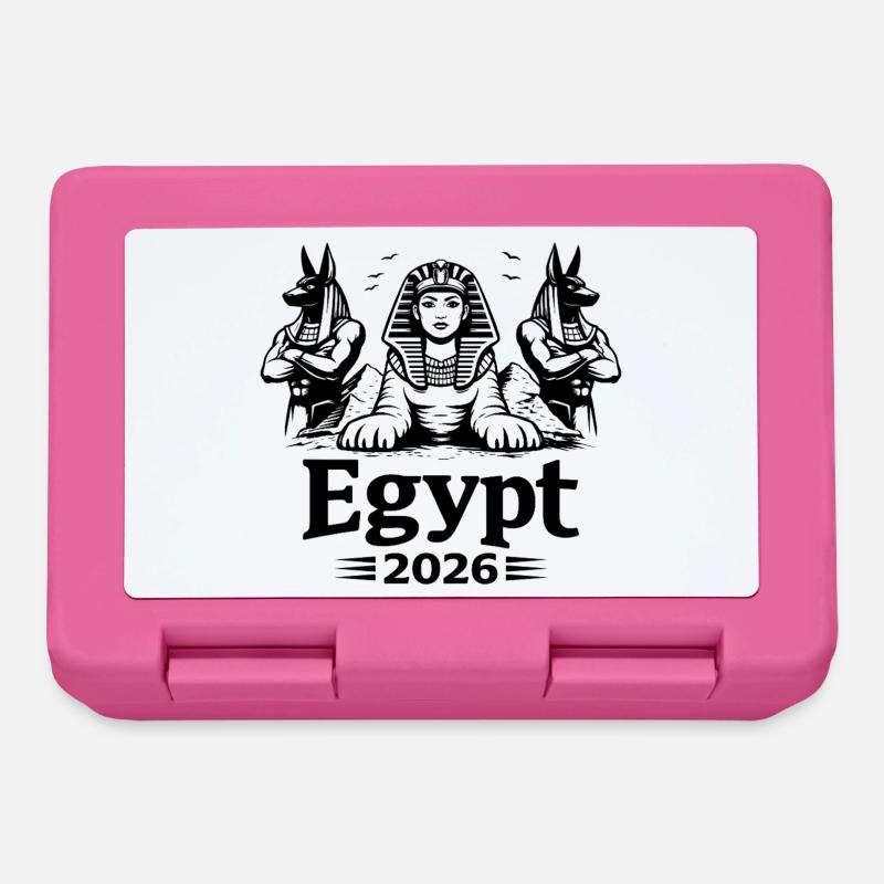 Sphinx Kleopatra Anubis Egypt 2026 Mystik - Brotdose - Pink