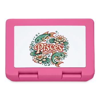 Pisces Lotus Fish Vintage Tattoo - Brotdose - Pink - Vorne
