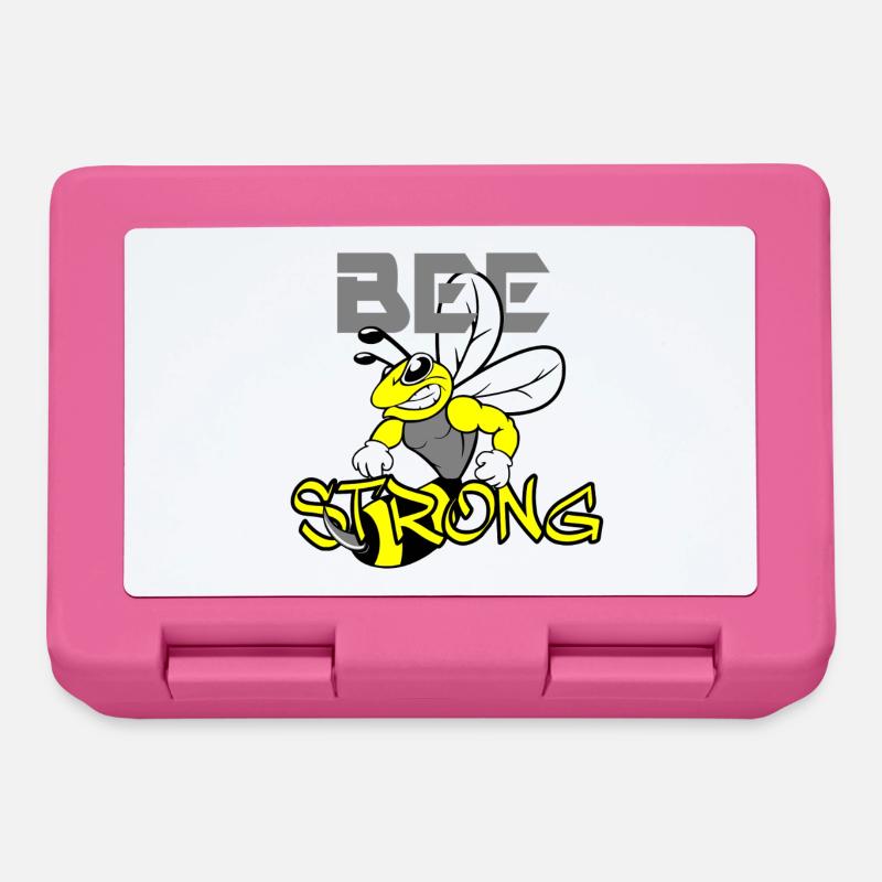 BEE STRONG Biene - Lunchbox - pink
