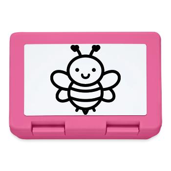 bee - Lunchbox - pink - Front