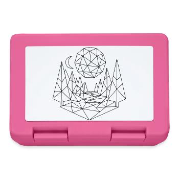 Landschaft Polygon - Brotdose - Pink - Vorne