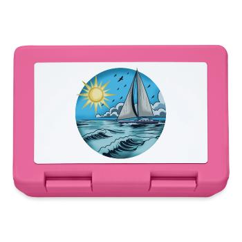 Planeurs au bord de la mer 1 - Boîte à goûter - rose - Devant