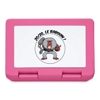 20/20, le babouin ! - Boîte à goûter - rose - Devant