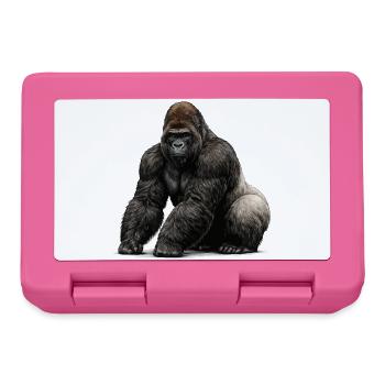 Gorilla Wildlife Animal - Lunchbox - pink - Front