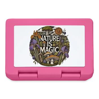 Nature Is Magic: Pilze & Flora Circle - Brotdose - Pink - Vorne