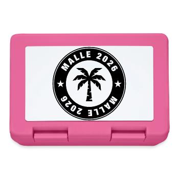 Malle 2026 Palm Tree Circle - Lunchbox - pink - Front