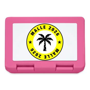 Malle 2026 Palm Tree Circle - Lunchbox - pink - Front