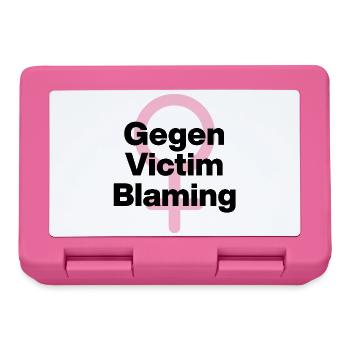 GEGEN VICTIM BLAMING – JETZT! ♀ FEMALE POWER GIRLS - Brotdose - Pink - Vorne