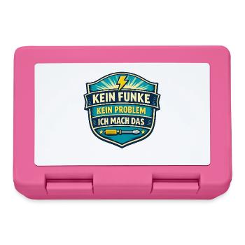 Kein Funke Kein Problem Ich Mach Das - Brotdose - Pink - Vorne