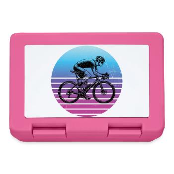 Gift idea for a road bike with road bike - Lunchbox - pink - Front