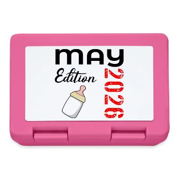 Naissance du bébé en mai 2026 - Boîte à goûter - rose - Devant