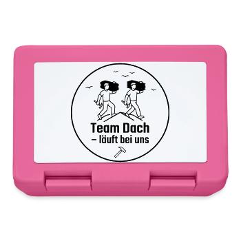 Dachdecker Team Badge - Brotdose - Pink - Vorne