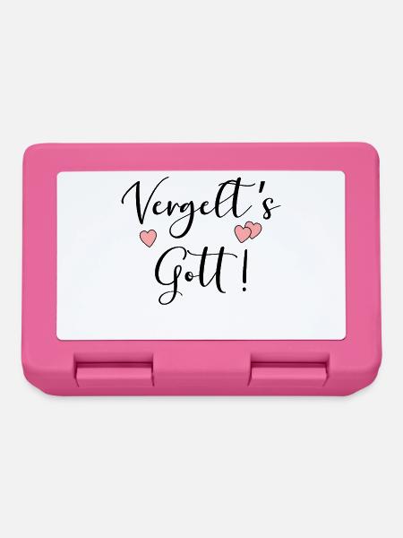Christlich Danke Gott - Brotdose - Pink