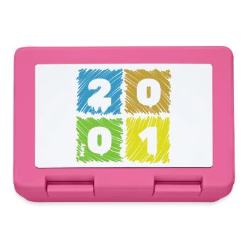 25. Écussons de Farbige du Geburtstag depuis 05/2001 - Boîte à goûter - rose - Devant