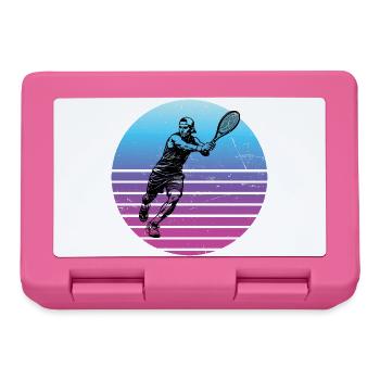 Geschenkidee für einen Tennis mit Tennis - Brotdose - Pink - Vorne