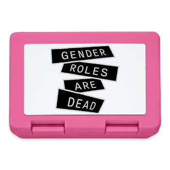 Gender Roles Are Dead Statement Freedom Saying - Lunchbox - pink - Front