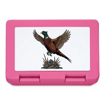 Faisan de Colchide en Vol Nature Sauvage - Boîte à goûter - rose - Devant
