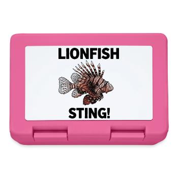 Rascasse Volante Lionfish Danger Sting Noir - Boîte à goûter - rose - Devant