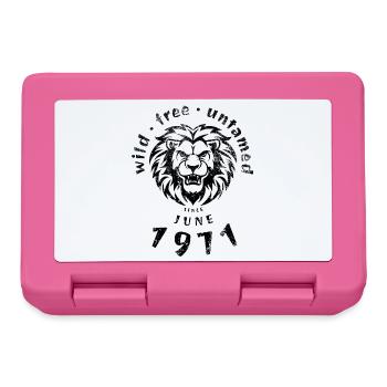 Sauvages, libres et indomptés depuis 06/1971 - Boîte à goûter - rose - Devant
