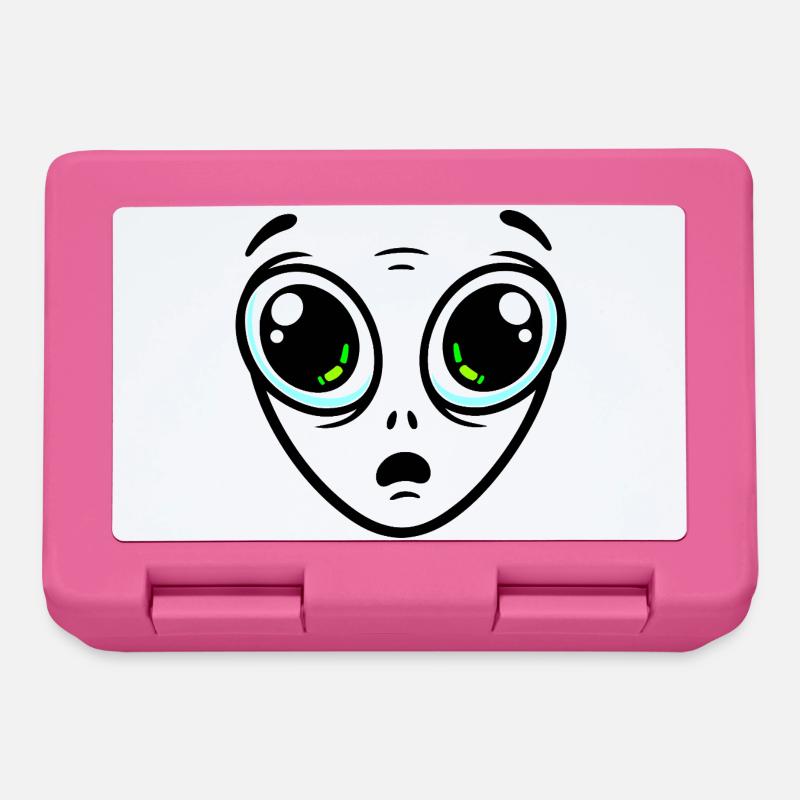 Extraterrestre aux grands yeux - Boîte à goûter - rose