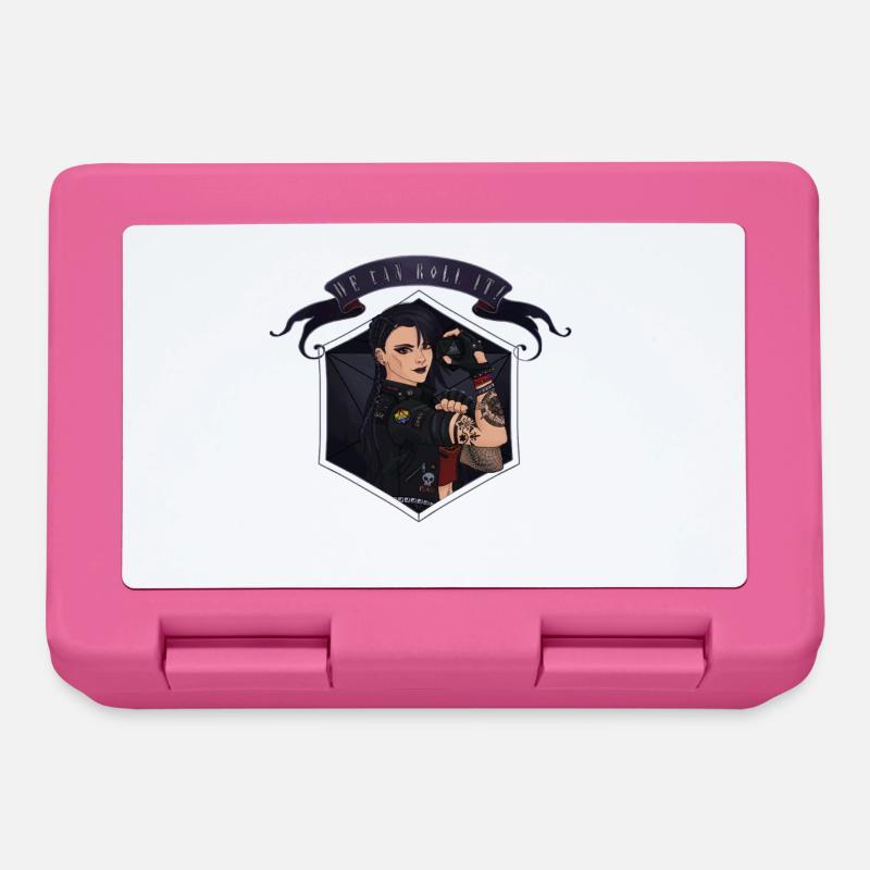 We can ROLL it! White - Lunchbox - pink