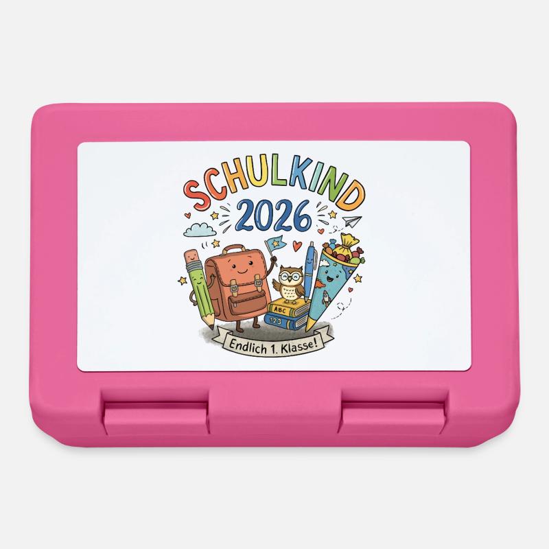 Schulkind 2026 - Brotdose - Pink