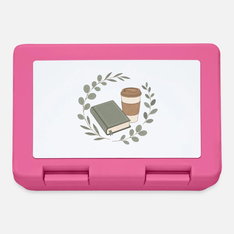 Buchfreundin Kapitel und Kaffee - Brotdose - Pink