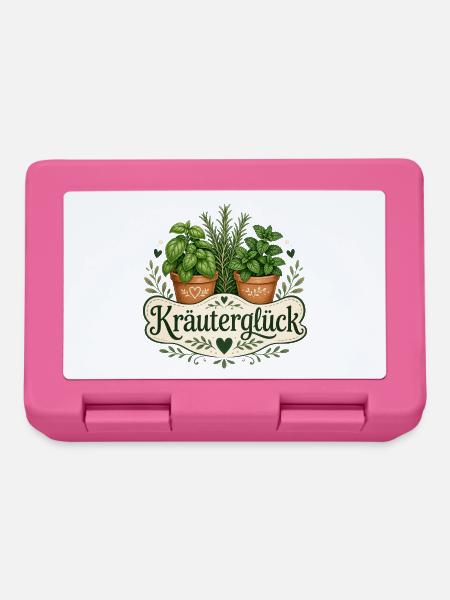 Kräuterglück - Brotdose - Pink