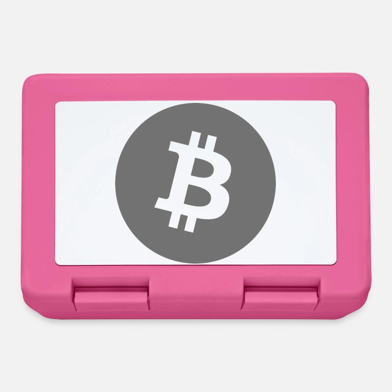 Bitcoin Core Symbol Grau Kreis - Brotdose - Pink