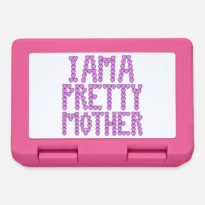 I am a pretty mother typography - Lunchbox - pink