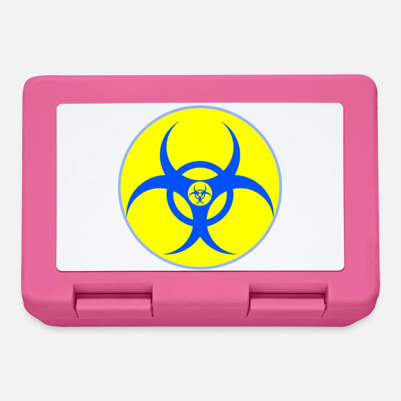 Blason Biohazard bleu électrique - Boîte à goûter - rose