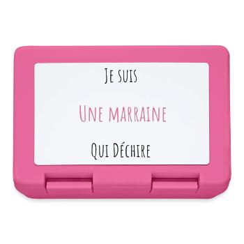 Je suis Une Marraine Qui Déchire - Boîte à goûter - rose - Devant