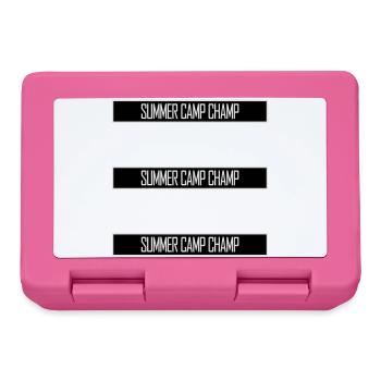 Summer Camp Champ Fun Kids Outdoor Adventure - Lunchbox - pink - Front