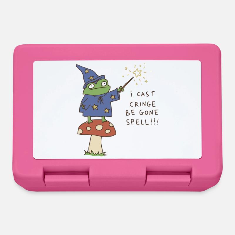 Je lance Sort de Disparaître Magicien Grenouille Drôle - Boîte à goûter - rose