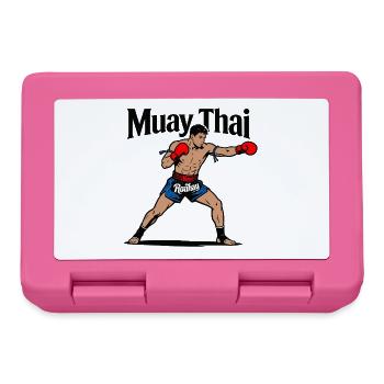 Muay Thai Kickboxing - Boîte à goûter - rose - Devant