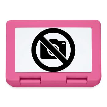 No Photography, No Photos - Lunchbox - pink - Front