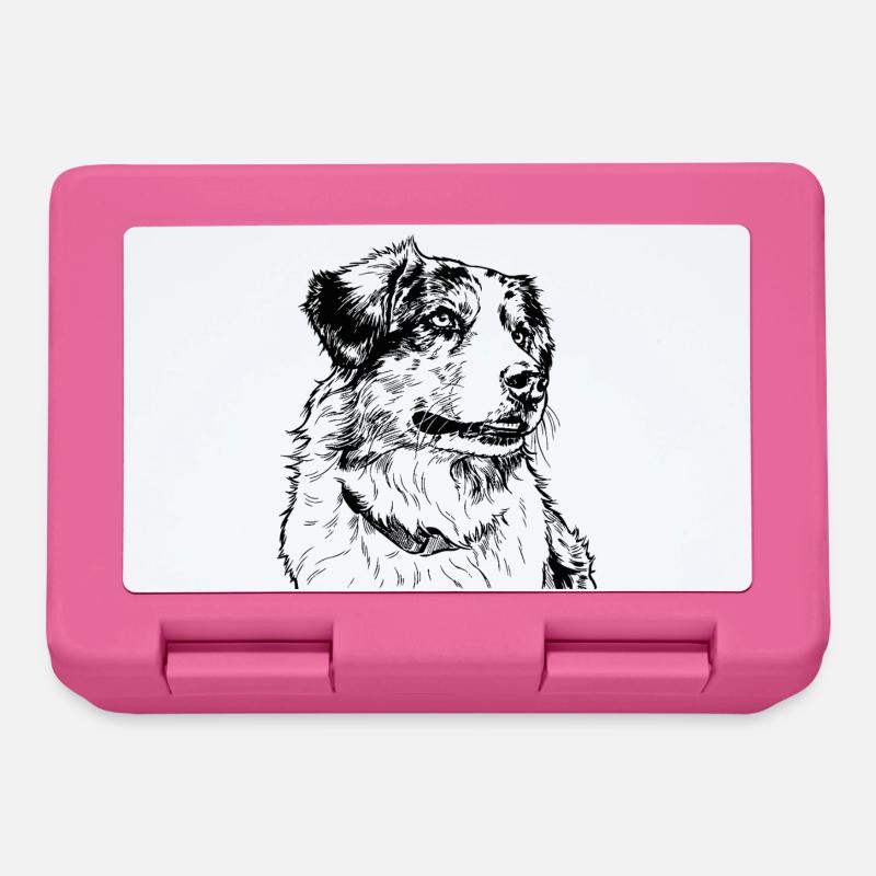 Australian Shepherd - Lunchbox - pink