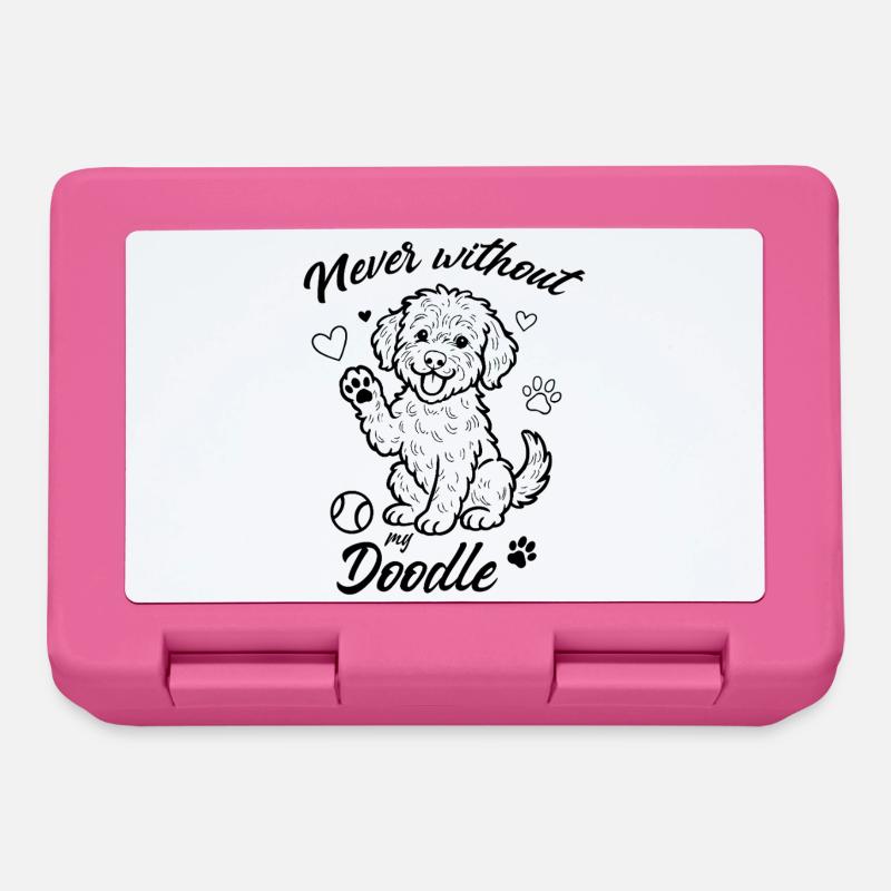 Jamais sans mon Doodle - Boîte à goûter - rose