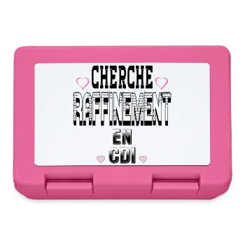 Cherche Raffinement en CDI - Boîte à goûter - rose - Devant