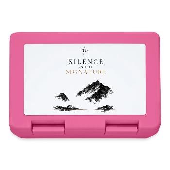 Berge Luxus Natur Minimalismus Signature Eleganz - Brotdose - Pink - Vorne