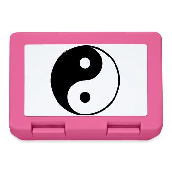 ying yang - Boîte à goûter - rose - Devant