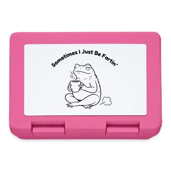 Sometimes I Just Be Fartin Frog Coffee - Lunchbox - pink - Front