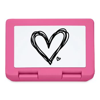 Heart - Lunchbox - pink - Front